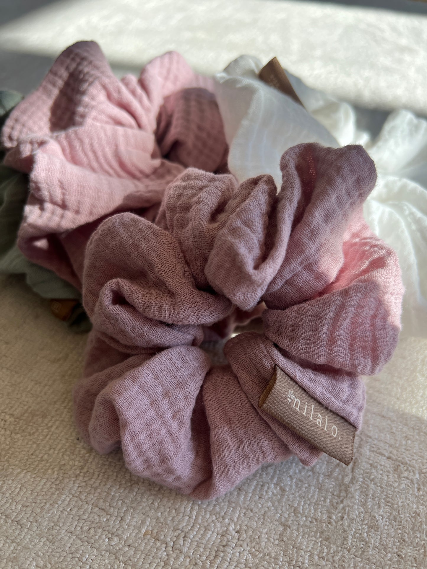 scrunchie, elastika za lase, gumica za lase, organic cotton, organski pamuk, organski bombaž,