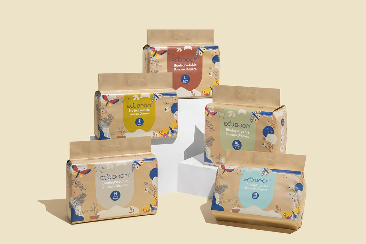 ECO BOOM® JOY BIORAZGRADLJIVE PLENICE XL-5 (28 kos)