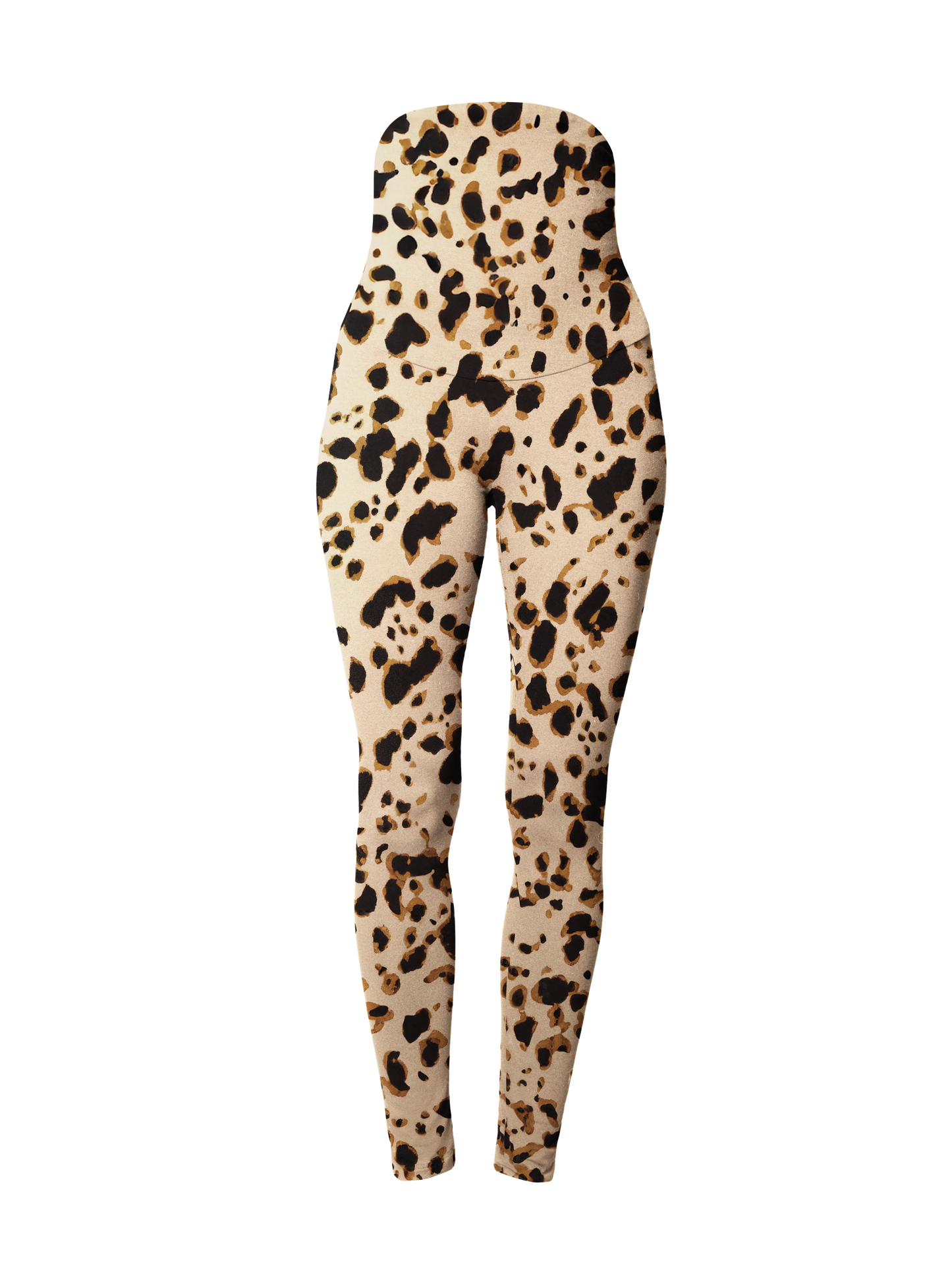 Nosečniške pajkice High waist Leopard print