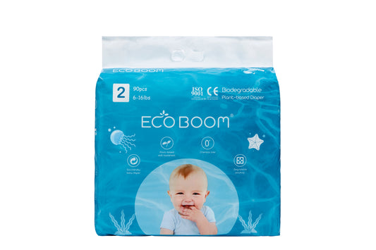 EcoBoom® plant based biorazgradljive plenice - VELIKO PAKIRANJE, velikost S-2 (90 kosov)