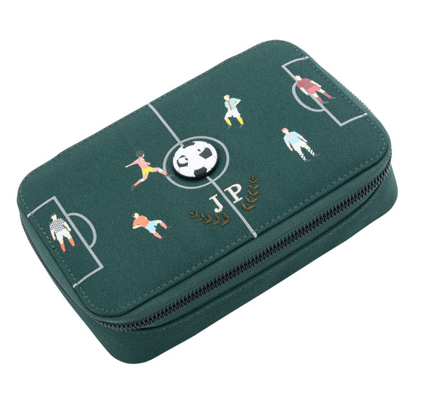 OTROŠKA ENOPROSTORNA TRDA POLNA ŠOLSKA PERESNICA PENCIL BOX FILLED JEUNE PREMIER - FC JEUNE PREMIER
