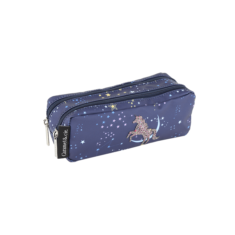 BACK TO SCHOOL-  DVOJNA PERESNICA  PENCIL CASE DOUBLE - CONSTELLATION