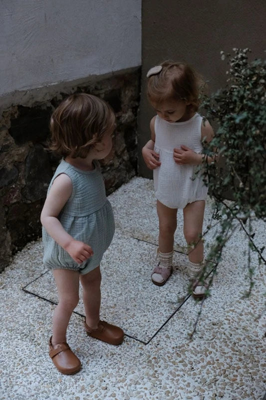 Kombinezon iz muslina brez rokavov "Off white" 