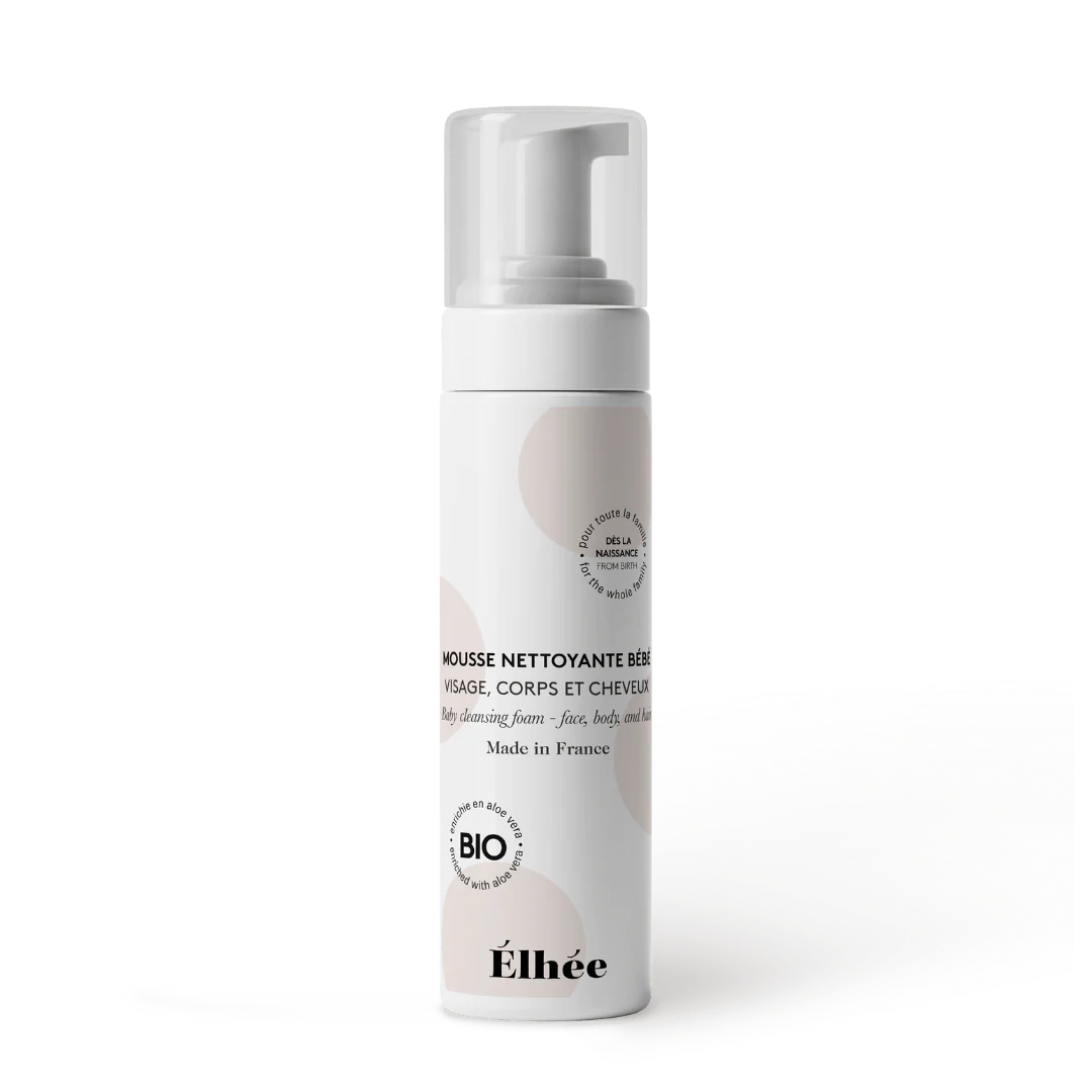 Organska 3-v-1 čistilna pena za dojenčke