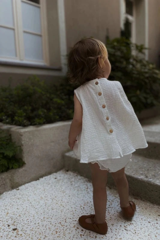 Srajčka iz muslina "Off white" 